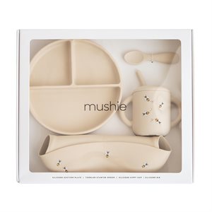 Mushie Silicone Feeding Toddler Set - Bees